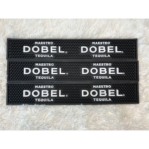 MAESTRO DOBEL TEQUILA BAR MAT 21" X 3" 1/2 X‎ 1/2" x3 Set Of 3 - Picture 1 of 6